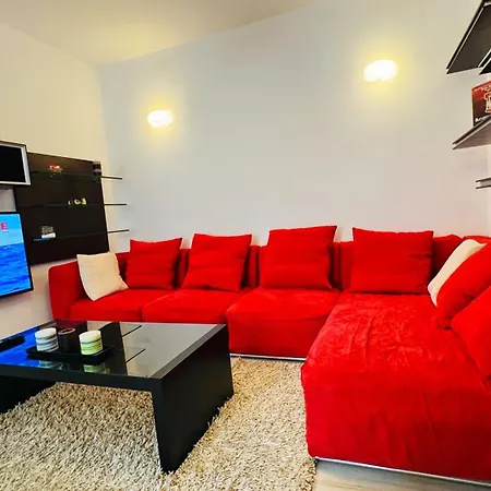 아파트 Red Flat 2br With Luxurious King Bed & Hot Tub 부쿠레슈티